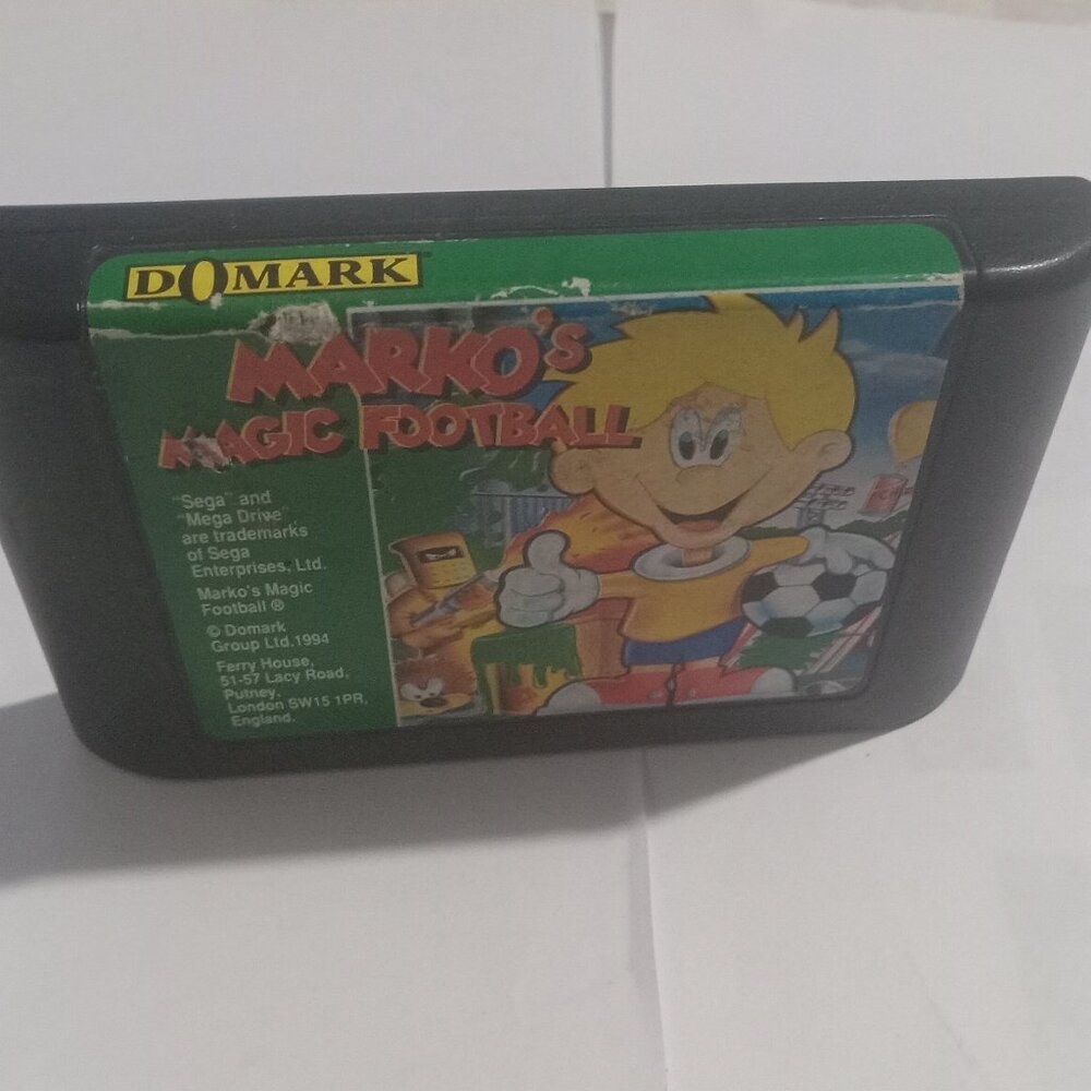 Marko's Magic Football Soccer Tested Sega Genesis Video Game RARE